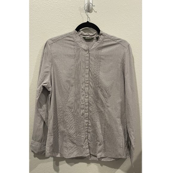 EDDIE BAUER Long Sleeve Button Down Striped Shirt - Picture 1 of 4